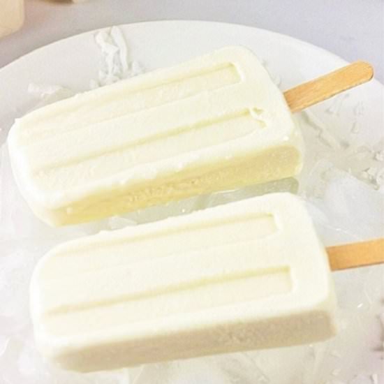 creamy coconut ice pops - Recipe photo by nowcookthis