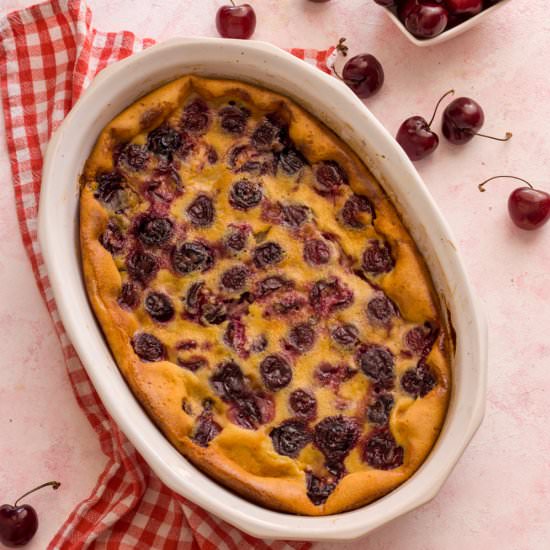 French Cherry Dessert Clafoutis - Recipe photo by PastryWishes