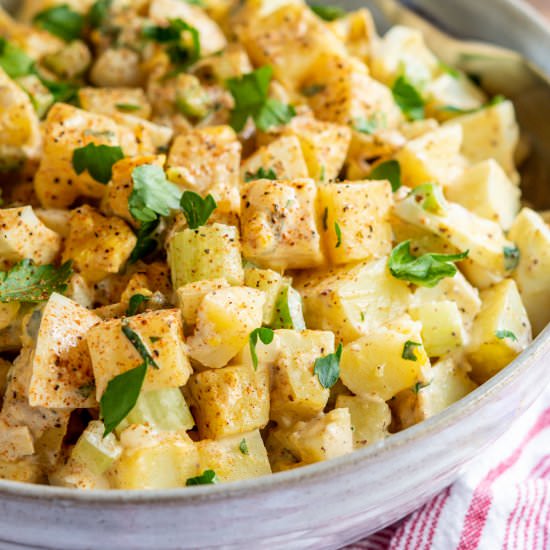 Cajun Potato Salad - Recipe photo by PinchandSwirl