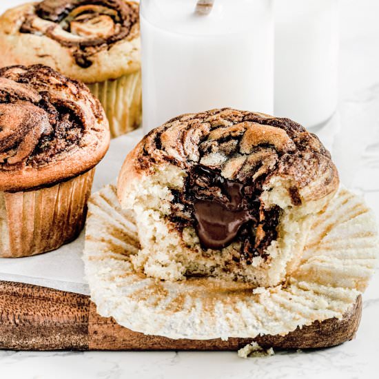 Nutella muffins recipe - Recipe photo by Sweetly Cakes
