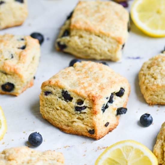 Vegan Blueberry Scones - Recipe photo by earthly provisions
