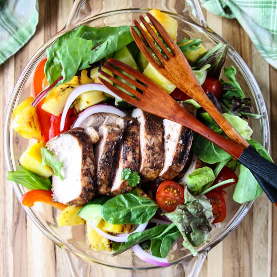 Jerk Chicken Salad - Recipe photo by the food blog