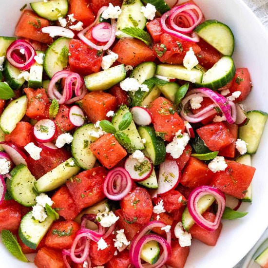 Watermelon Salad - Recipe photo by Jessica Gavin