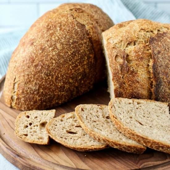 No Knead Whole Wheat Bread - Recipe photo by karenskitchenstories