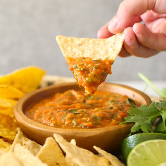 Roasted Tomato Salsa - Recipe photo by lovelylittlekitchen