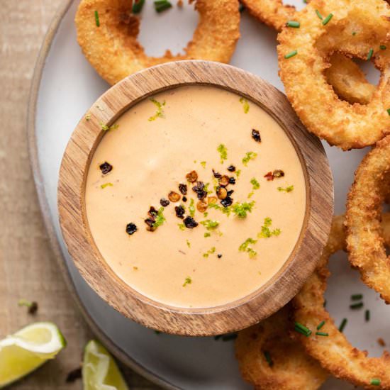 Chipotle Lime Crema Sauce - Recipe photo by bites.with.bri_