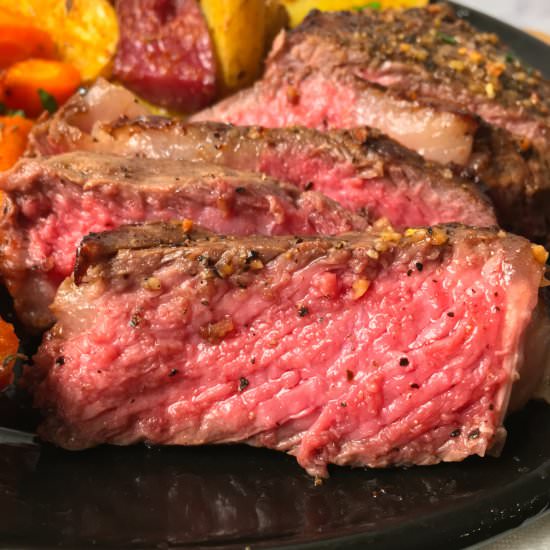 Air Fryer Rib Eye Steak Recipe - Recipe photo by summeryule.com