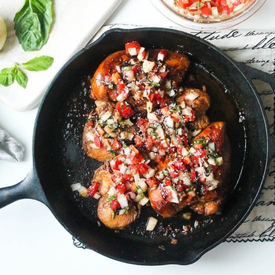 Marinated Bruschetta Chicken - Recipe photo by blessthismeal