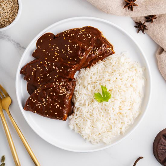 Mole Poblano Recipe - Recipe photo by brokebankvegan