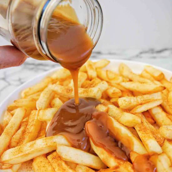 Gravy Fries (chips and gravy) - Recipe photo by SweetCaramelSunday