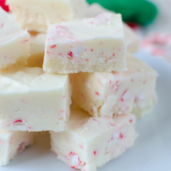 White Chocolate Peppermint Fudge - Recipe photo by fakeginger