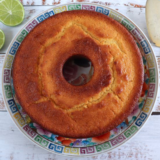 Lime yogurt cake - Recipe photo by Food From Portugal