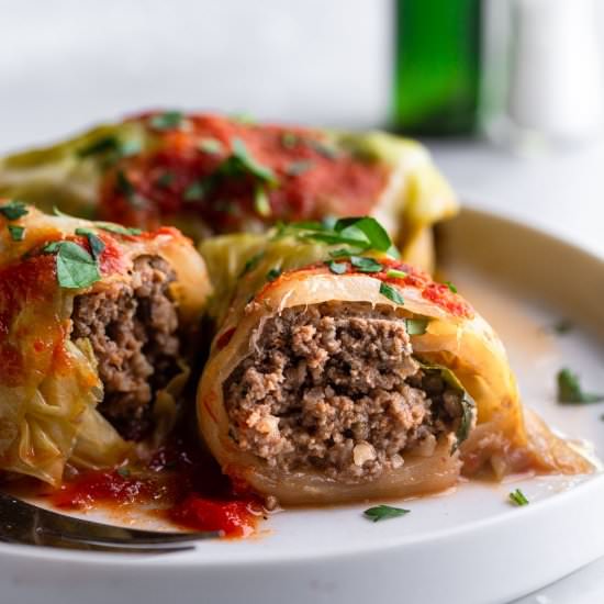 Keto Cabbage Rolls - Recipe photo by foodfaithfitness