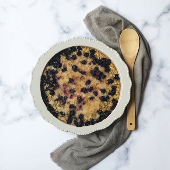 Blueberry Pie Baked Oatmeal - Recipe photo by twopinkpeonies