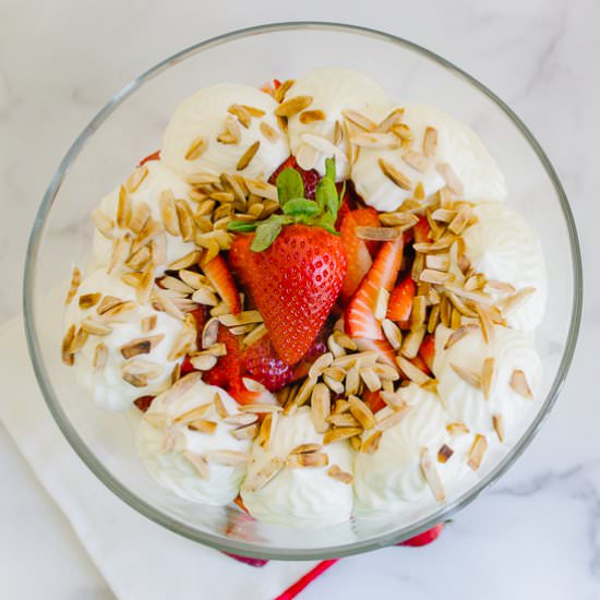 Strawberry Almond Trifle - Recipe photo by House of Elyn Ryn