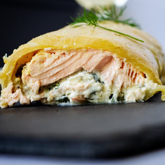 Saumon en Croûte - Recipe photo by GradFood