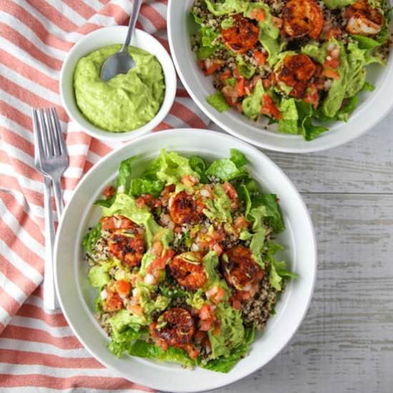 Blackened Shrimp Quinoa Salad - Recipe photo by Tastefulventure
