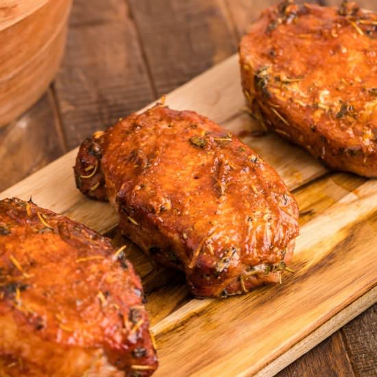 Smoked Pork Chops - Recipe photo by BBQing With The Nolands