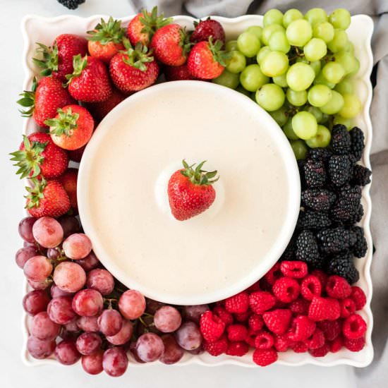 Cream Cheese Fruit Dip - Recipe photo by buildyourbite