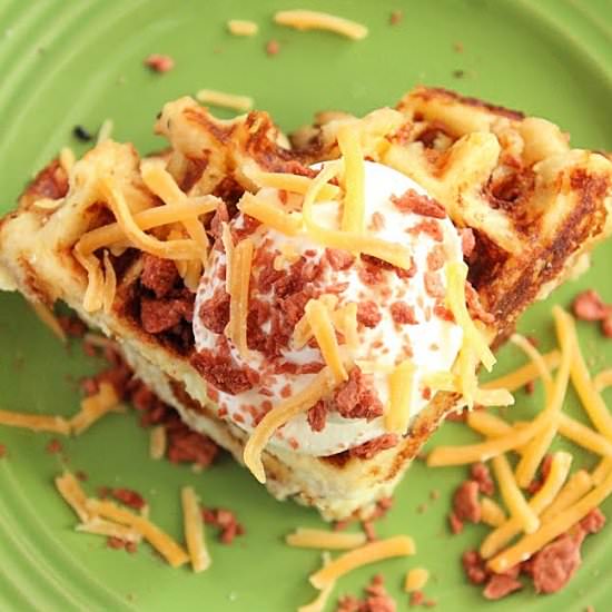 Mashed Potato Waffles - Recipe photo by countertopcooking