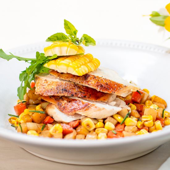 Crispy "brick" chicken breasts - Recipe photo by a zest for life