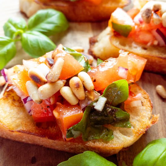 Easy Bruschetta - Recipe photo by vegan heaven