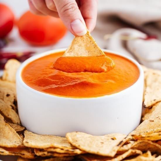 Salsa taquera - Recipe photo by brokebankvegan