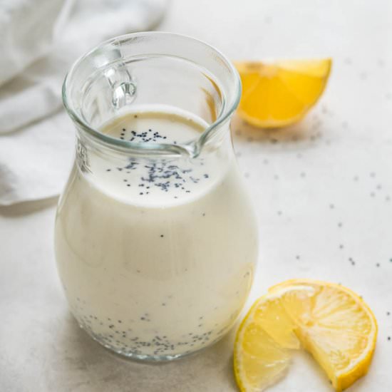 Creamy Lemon Poppy Seed Dressing - Recipe photo by garlic and zest