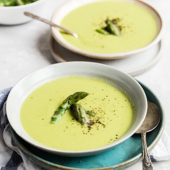 Cream of Asparagus Soup - Recipe photo by culinaryhill
