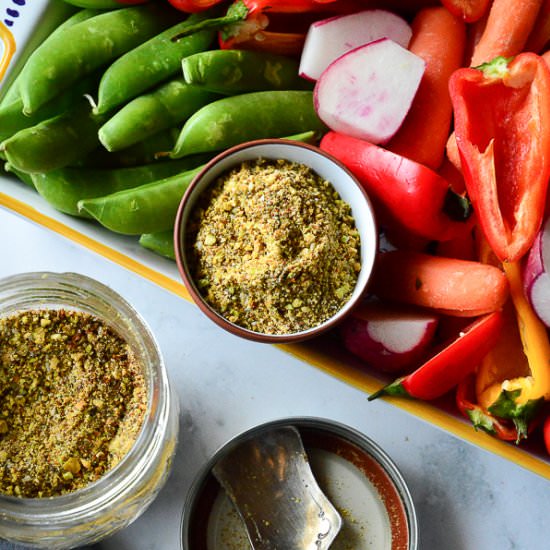 Za'atar Dukkah Dip - Recipe photo by thisishowicook