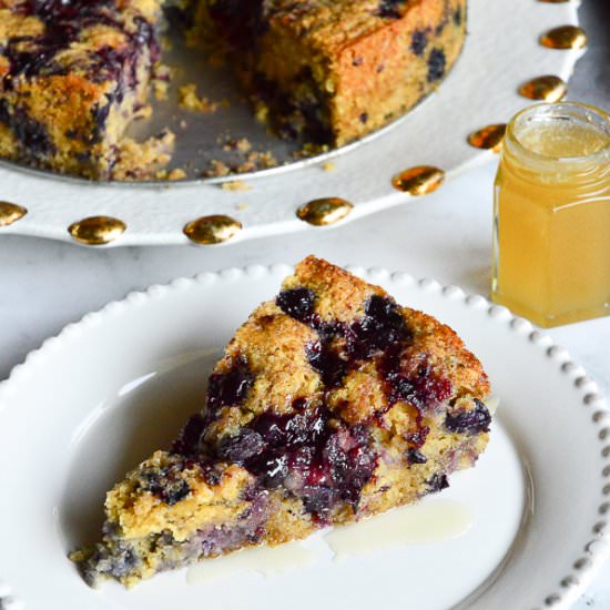 Berry Cornmeal Cake - Recipe photo by thisishowicook