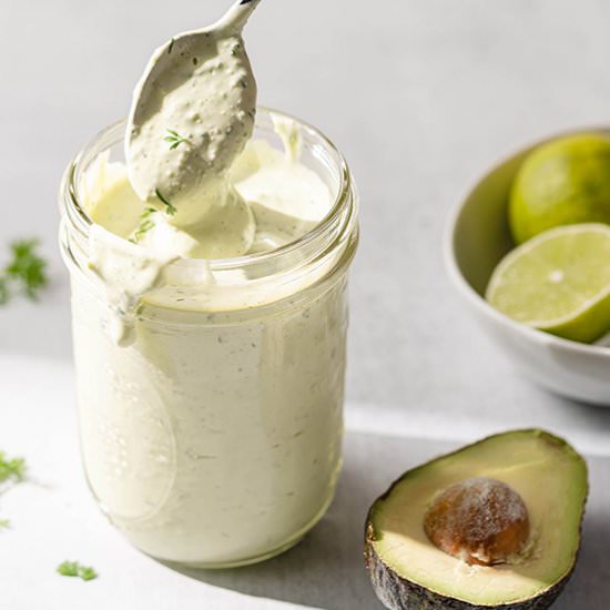 Avocado Lime Ranch Dressing - Recipe photo by Nibbleanddine