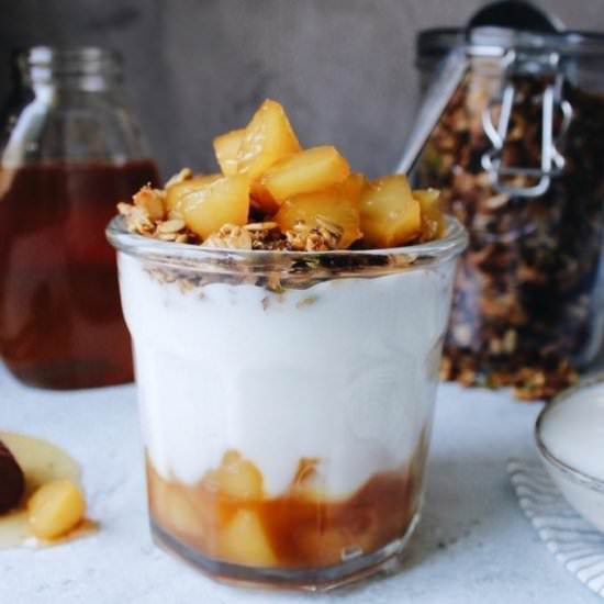 Parfaits with Pear & Honey Compote - Recipe photo by thefigjar