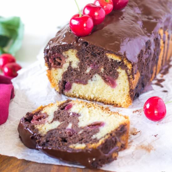 Marble Cake with Cheries - Recipe photo by Blondie-ish at kitchen