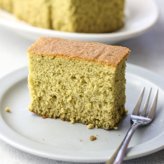 Matcha Castella - Recipe photo by chefjacooks