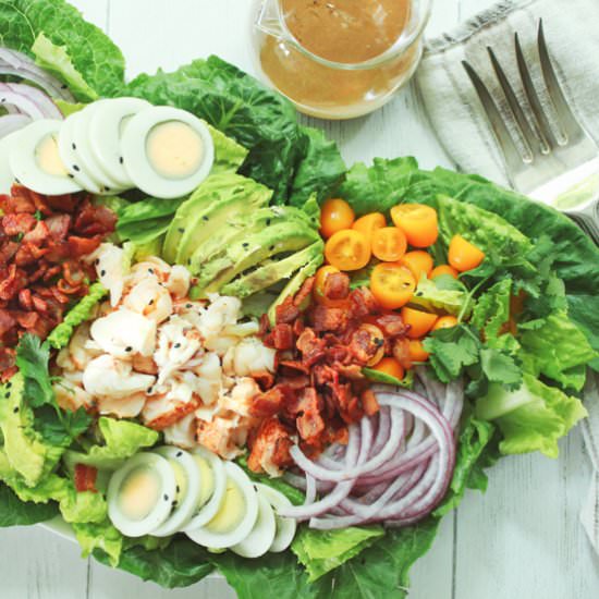 Lobster Cobb Salad w/ Miso Dressing - Recipe photo by asiancaucasian