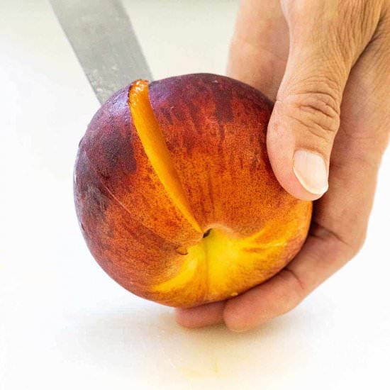 How to Cut a Peach - Recipe photo by Jessica Gavin