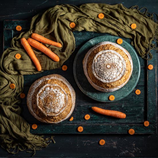 Carrot Sourdough Bread (with pulp) - Recipe photo by denisav