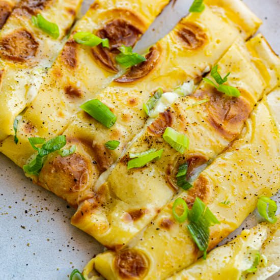 Fluffy Cheese Egg Pancake - Recipe photo by Flaevor