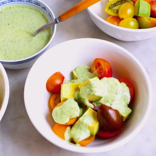 Herbed Buttermilk Dressing - Recipe photo by the good eats co