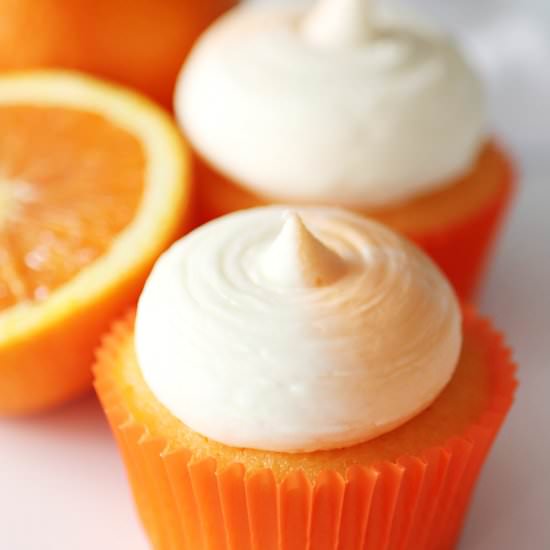 Orange Creamsicle Cupcakes - Recipe photo by ThisLittleCupcake