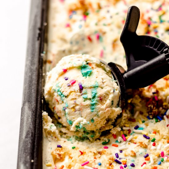 birthday cake ice cream - Recipe photo by freshaprilflours
