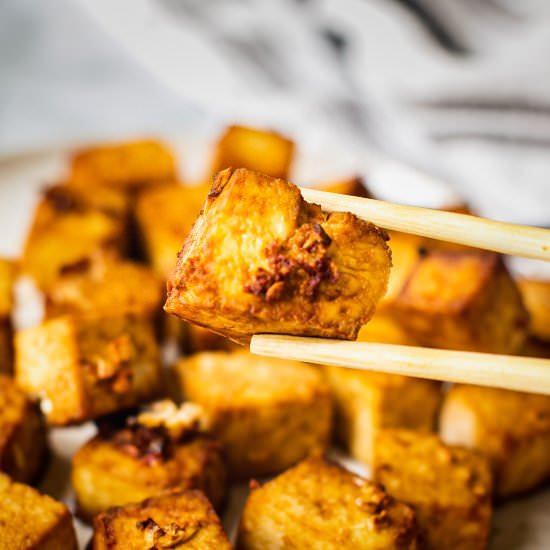Crispy Air Fryer Tofu - Recipe photo by Shuangys Kitchensink