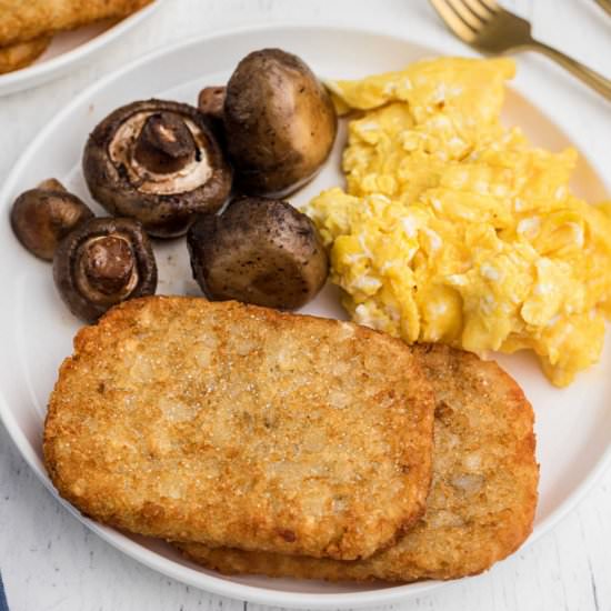 Air Fryer Hash Browns - Recipe photo by thecaglediaries