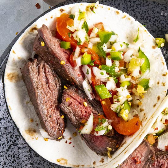 Tacos al Carbon - Recipe photo by ChiliPepperMadness