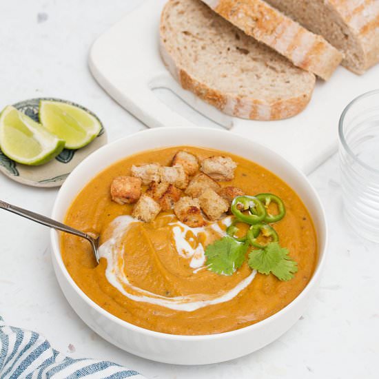 Sweet Potato Lentil Soup - Recipe photo by dailydish