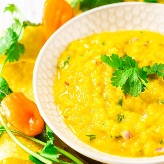 Mango-Habanero Salsa - Recipe photo by Burrata and Bubbles