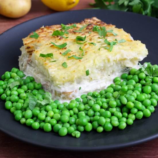 Ultimate Vegan 'Fish' Pie - Recipe photo by The Pesky Vegan
