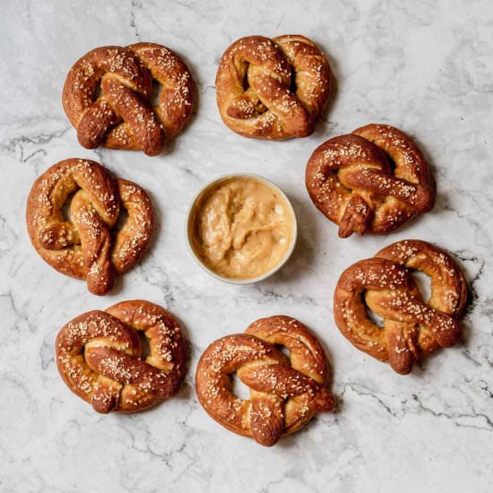 Sourdough Soft Pretzels - Recipe photo by barleyandsage