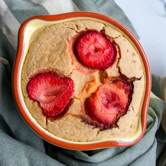 Vegan PB&J Baked Oatmeal - Recipe photo by simplyfreshfoodie